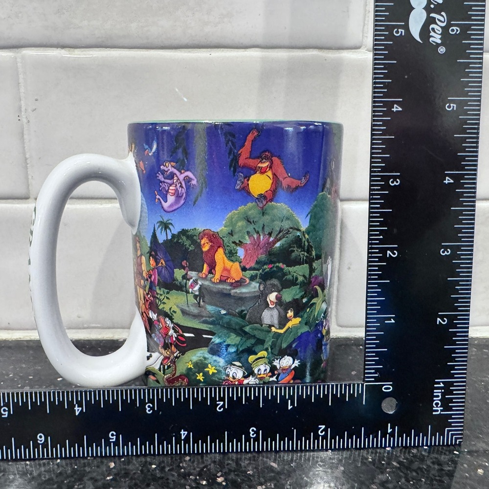 Disney Parks Walt Disney World Grandpa Character Collage Coffee Mug Teal Inside - Picture 8 of 11